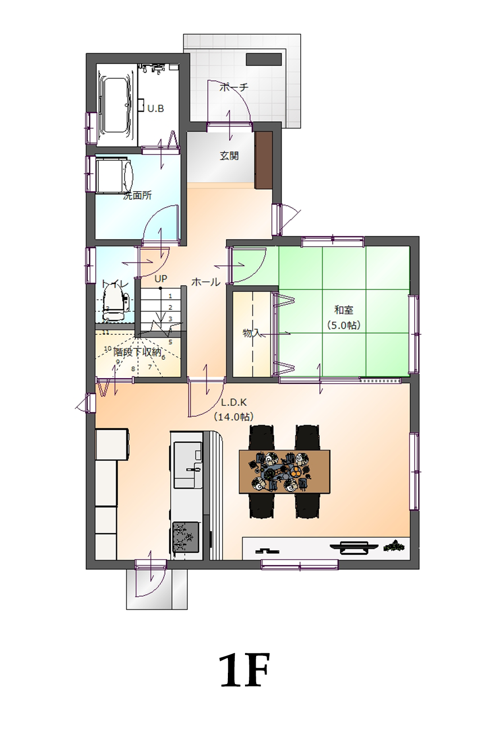 プランEW51 1階間取り図