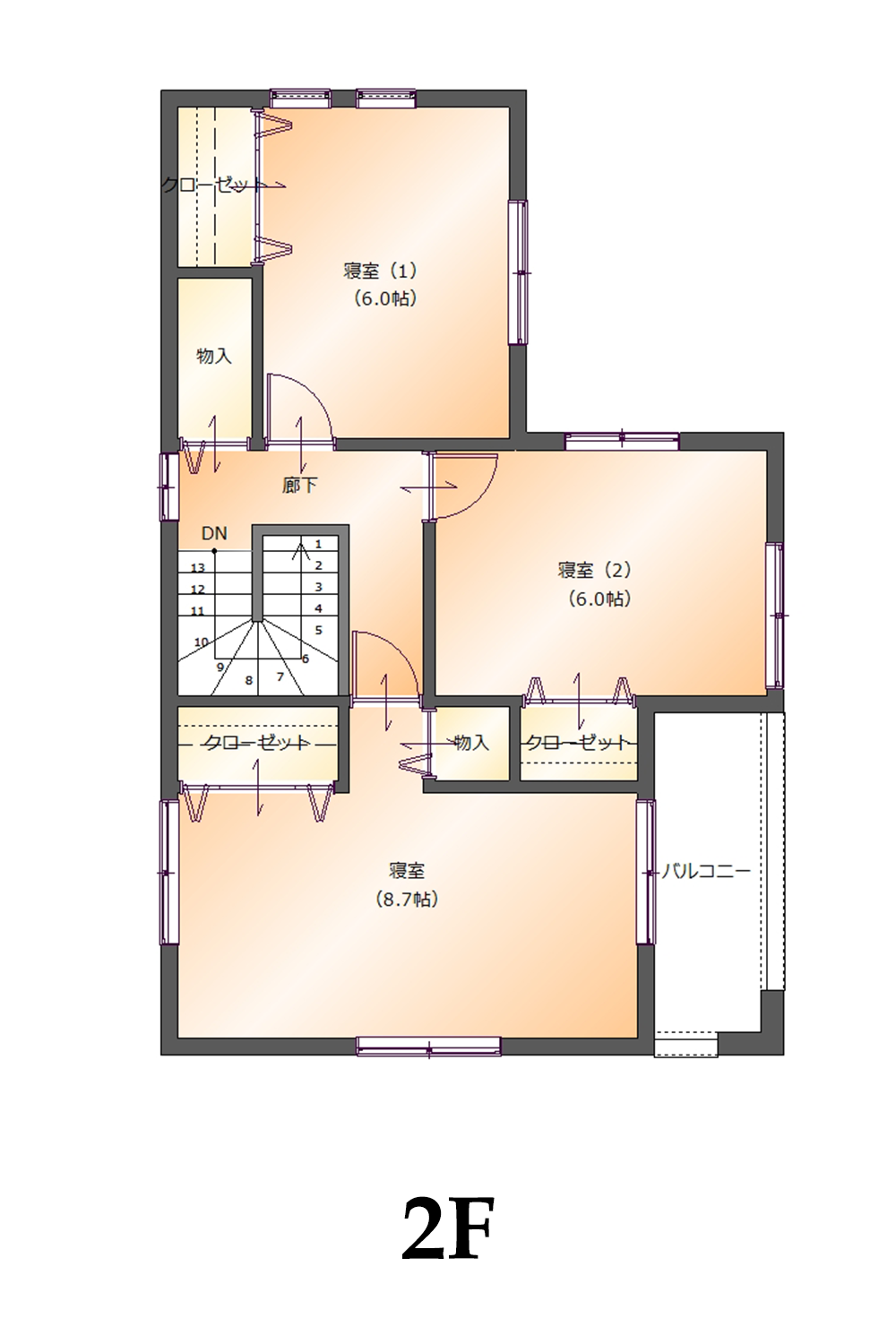 プランEW51 2階間取り図
