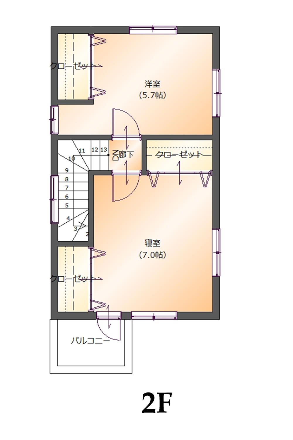プランS-01 2階間取り図