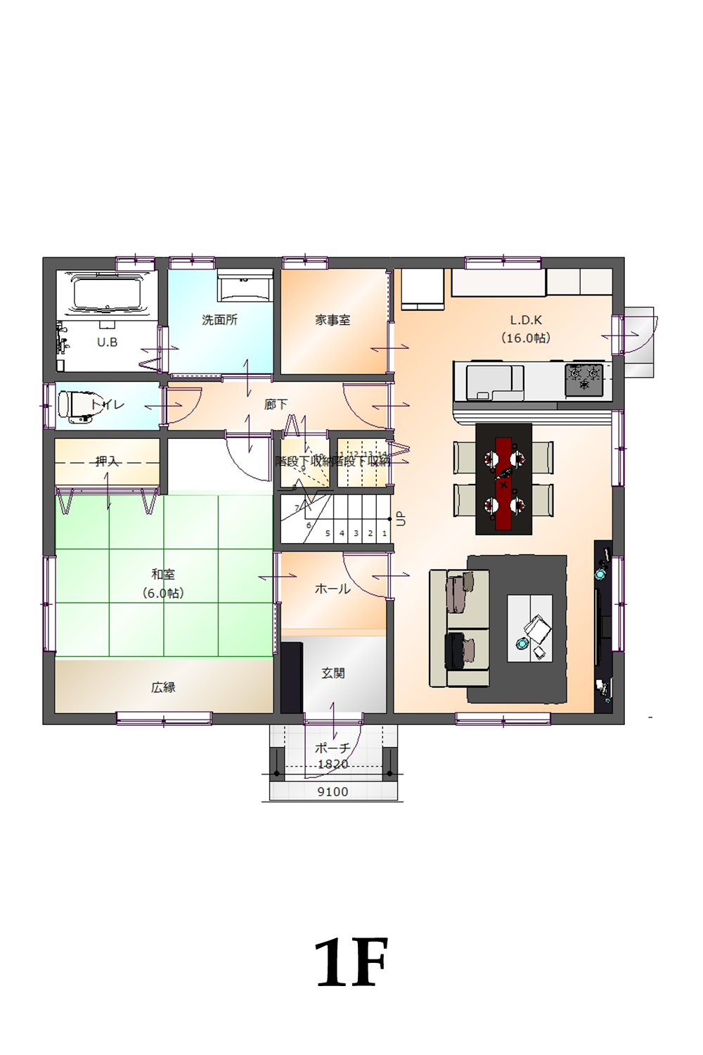 プランS-30 1階間取り図
