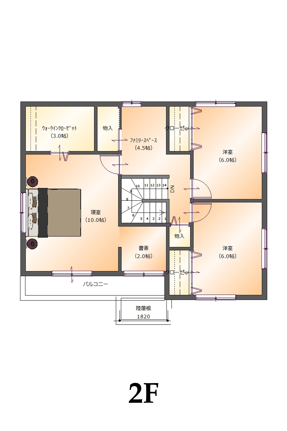 プランS-30 2階間取り図